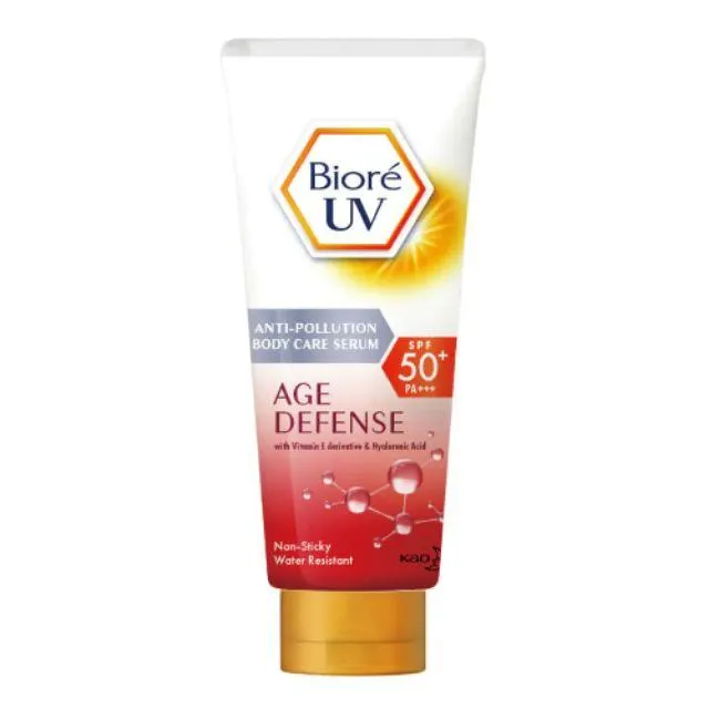 Biore บิโอเร ยูวี บอดี้ เซรั่ม เอจ ดีเฟน SPF50+ 150มล. (สีแดง) | Lazada ...