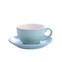 ถ้วยเคลือบแก้วคาปูชิโน่เซรามิกและแก้วกาแฟถ้วยกาแฟแบบเรียบง่ายถ้วยกาแฟยุโรปแก้วกาแฟยุโรป