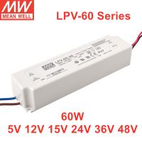 หมายถึงดี LPV-60ชุด60W IP67จ่ายไฟสำหรับไฟ LED LPV-60-5 LPV-60-12 LPV-60-15 LPV-60-24 LPV-60-48 LPV-60-36