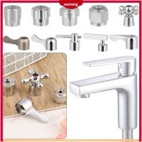 WUMENG 1Pcs อุปกรณ์ห้องน้ำ มือจับสวิตช์ Faucet แกน Handwheel รางน้ำขนาดเล็ก Faucet Handle ที่จับอ่างล้างหน้า วาล์วสามเหลี่ยม