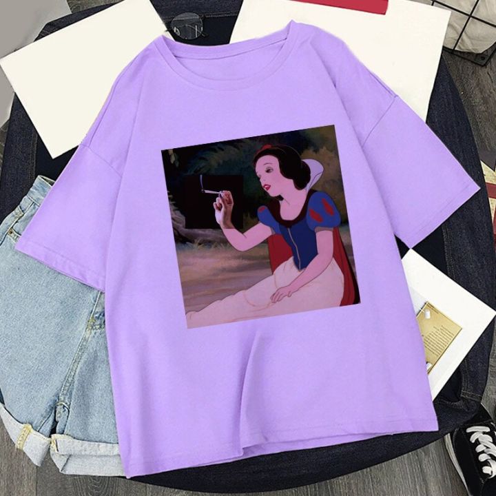 disney-princess-spoof-print-t-shirt-esttica-purple-tops-t-shirt-2022-new-fashion-summer-y2k-gildan