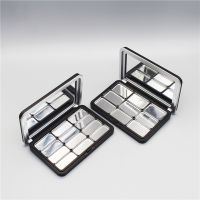 Clear Acrylic Cosmetic Organizer Portable Makeup Palette Refillable Eyeshadow Tray Makeup Storage Box With Separate Compartments Eye Shadow Storage Container