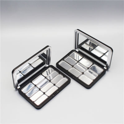 Multi-compartment Makeup Organizer Portable Makeup Palette Makeup Storage Box With Separate Compartments Refillable Eyeshadow Tray Powder And Blusher Subpackage Tray