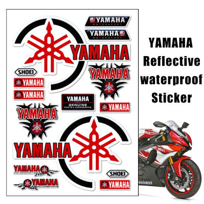 Yamaha อุปกรณ์ตกแต่งรถจักรยานยนต์แบบสะท้อนแสงสติ๊กเกอร์ตกแต่งถังน้ำมันตกแต่งร่างกายสำหรับ YAMAHA MIO I 125 SZ X1 FZ16 R3 YTX