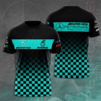 T SHIRT   2023 new design- Formula One Racing Teams T-shirts Mer-cedes-AMG Petronas F1 Racing Team 3D T shirt Clothes Tops