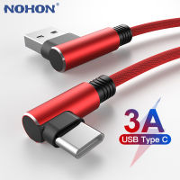 3A USB C Kabel Cepat Mengecas USB Mikro untuk Xiaomi Mi 12 13 Samsung S21 S20 90 Darjah Efon Bimbit Mengecas Kord 1M2M3m