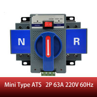 ATS 2P 63A 230V MCB Dual Power Solar Automatic Transfer Switch ATS แรงดันไฟฟ้า 220V /380V ความถี่ 50/60Hz-Souyine