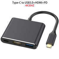 USB C to HDMI Adapter USB 3.1 Type-C Hub to HDMI 4K+USB 3.0+USB-C Charging Port for Pro iPad ProS8+S9+Projector