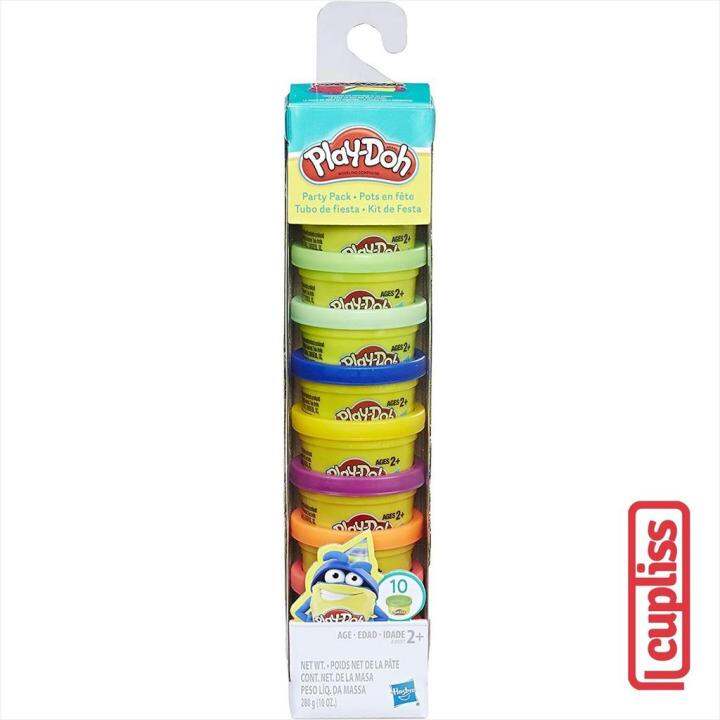 Original Play Doh Party Pack 10 Warna Cans 22037 Lazada Indonesia