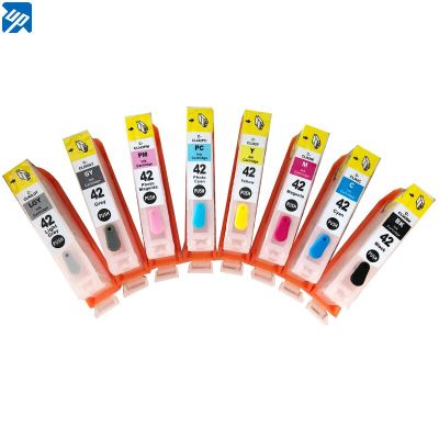 For CANON Pro100 pro-100 Refillable Ink Cartridge CISS CIS CLI-42 BCI-43 Series Empty 1set 8pcs with one time chip Ink Cartridges