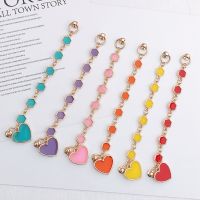 [COD] new diy mobile phone shell dripping oil translucent love bracelet candy girls drop chain