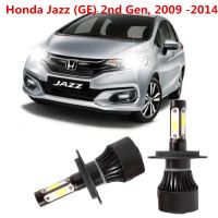 2PCS ด้านข้าง4แสงไฟหน้า LED 6000K การเปลี่ยนแปลงหัวหลอดไฟสำหรับ Honda Jaz~z (GE) 2nd Gen 2009 -2014อุปกรณ์เสริม