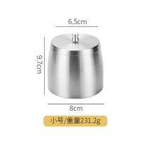 hot【DT】 Thickened stainless steel ashtray heightened anti-fly ash withTH