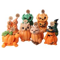 Halloween Animal Pumpkin Candle Silicone Mold Gypsum form Carving Art Aromatherapy Plaster Home Decoration Mold Gift Handmade