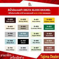 สุดคุ้ม # สีน้ำมันDELTAขนาด 3 ลิตร เงา