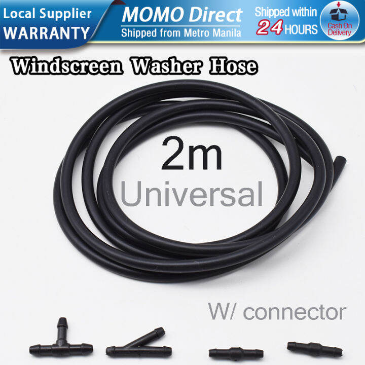 2m Car Windscreen Washer Hose Car Wiper Washer Hose With 4 Connectors