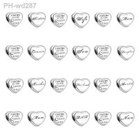 New 925 Silver Brothers Sister Husband Wife Son Charm Family Beads Dangle Amulet Fit Original Pandora Bracelet Women DIY Pendant