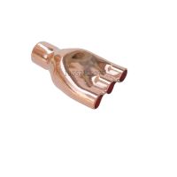 1/4 3/8 5/8 6.35/9.52/16mm Reducer Y Shape 4 Ways Splitter Weld Socket Copper End Feed Solder Fitting Air Conditioner