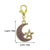 JINGLANG Mixed style Enamel star moon cloud charm lobster clasp bracelet pendant DIY jewelry making accessories 50pcs