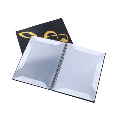 ；。‘【； 1Pcs 40/60 Pages Multi-Layer Music Score Coil Folder Practice Piano Paper Sheets Document Storage Organizer New