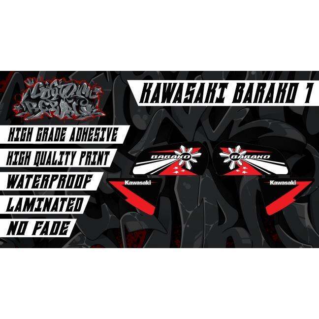 Kawasaki Barako 1 Stock Decals Set Motorcycle Lazada PH
