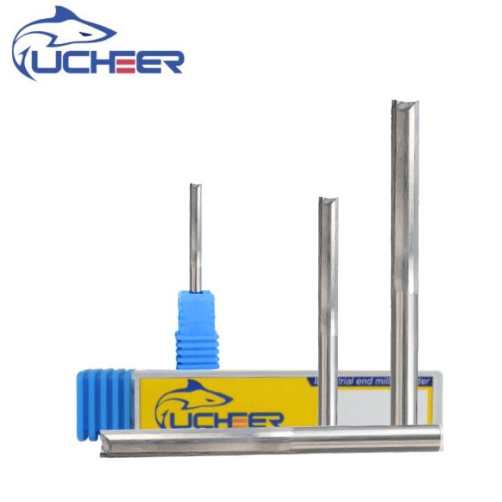 ucheer-1pc-4mm-6mm-สองขลุ่ยบิตเราเตอร์ตรงสําหรับไม้-cnc-ตรงแกะสลักเครื่องตัดคาร์ไบด์-end-mill-เครื่องมือ