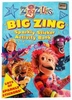 [In Stock] Zing Zillas Big Zing Sparkly Sticker and Activity Book (หนังสือ ภาษาอังกฤษ English Children Book / UK Import / NOT FAKE COPY))