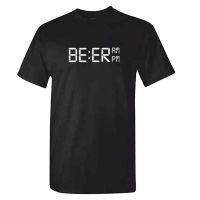 {คลังสินค้าพร้อม XS-6XL} เสื้อยืดเสื้อยืดผู้ชายลาย Beer Oclock Dad Idea ตลกแขนยาวขนาดใหญ่พิเศษสั้นของขวัญวันเกิด