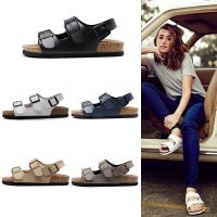 2022 New Summer Women Beach Shoe Casual Cork Sandals PU Leather Men Outdoor Fashion Buckle Sandal Footwear