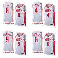 ยอดนิยม เสื้อกีฬาบาสเก็ตบอล ลายจรวด NBA Jersey Houston Rockets Christopher Tate Martin White น่ารัก สําหรับผู้ชาย และผู้หญิง ไซซ์ 22-23