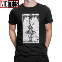 MenS The Hanged Man Tarot Card Major Arcana Fortune Telling Occult T Shirts Pure Cotton Short Sleeve Tee Shirt Present T-Shirts 【Size S-4XL-5XL-6XL】