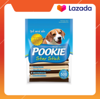 Pookie Star Stick ขนมขัดฟัน 5แฉก ลดหินปูน รสนม และ ตับ 500 กรัม x 1 ซอง