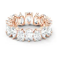 Vittore Pear Ring แหวนคริสตัลโรสโกลด์แหวนแฟชั่นผู้หญิงวันวาเลนไทน์ของขวัญ