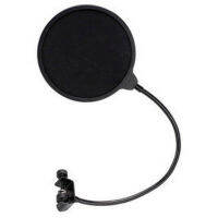 Universal Professional 13CM 6-Inch Clamp On Microphone Pop Filter Bilayer Recording Spray Guard Double Mesh Screen Windscreen