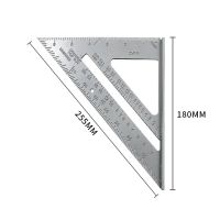 [QQL Hardware Tools]7นิ้วเครื่องมือวัดไม้บรรทัดอลูมิเนียมความเร็วไม้โปรแทรกเตอร์ Miter สำหรับช่างไม้ Tri Square Line Scriber Saw Guide