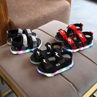 2023 New Fashion Kids Led Sandals Light Up Children Summer Glowing Sport Boys Girls Flashing Soft Beach Shoes sandalias