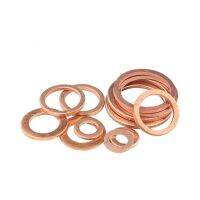 2pcs 34mm 35mm 36mm inside diameter ultra thin copper washers gaskets meson metal washer cuprum gasket 2mm-2.5mm thick Nails Screws  Fasteners