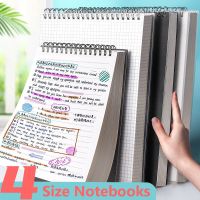 A6 A5 B5 A4 Coil Notebook Line Grid 160 Pages Thickened Notepad Simple PP Hard Cover Coil Chedule Meeting School Suppliers