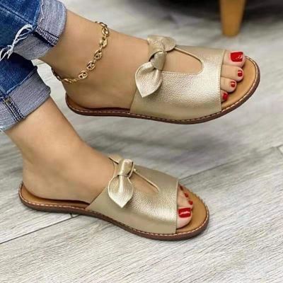 ขายดีที่สุด ioztt2023 - /♕♂ Slippers Shoes Butterfly-Knot Flats Sandals Color Beach womens shoes sandals women 2023