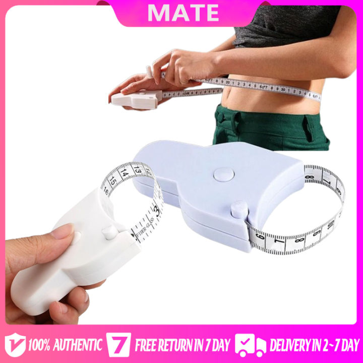 Self-tightening Body Measuring Tape Ruler 150cm/60 Inch Sewing Tailor  Dressmaking Measure Ruler Meter Film for Waist Chest Legs