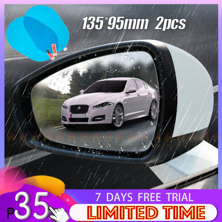 Car Rearview Mirror Rainproof Film 1Set (2pcs) Car MotorcycleAnti Fog