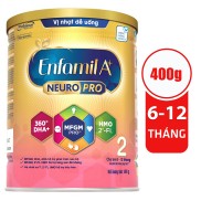Sữa Bột Enfamil A+ Neuropro 2 - FL HMO Vị Nhạt Dễ Uống 400g