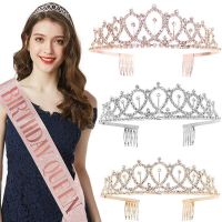 Luxury Birthday Crown Headbands for Girls Queen Prom Party Hair Jewelry Tiaras and Crowns Set Accessirues