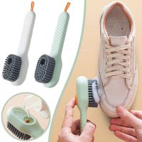 Multifunction Cleaning Shoe Brush Soft Automatic Liquid Shoe Brush Long Handle Clothes Brush Soap Brush With Hook Clean Tool Shoes Accessories