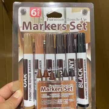 17 PCS Furniture Repair Kit, Furniture Repair Markers and Wax Sticks,  Furniture Repair Pens for Stains, Scratches, Wood Touch Up Markers and  Sticks Kit, Filler Sticks for Deep Scratches 