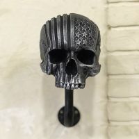 U90C Skull Helmet Holder Motorcycle Helmet Holder RackHelmet Holder Wall Mount for Coats Motorcycle Hats Bike Caps