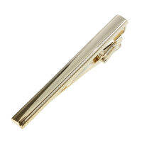 Mens Boys Metal Gold Plated Tone Simple Necktie Tie Bar Clasp Clip