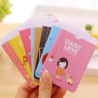 【CW】♦♝▦  2PCS Womens Credit Card Holders Plastic Fashion Female Business Cover Cases for Student Bus ID Badge Holder