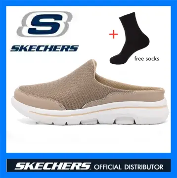 SKECHERS GO WALK 6 SLIP ON - MEN'S CASUAL SHOES, BIG SIZE SHOES, LARGE  FOOTWEAR