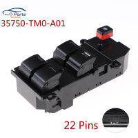 35750-TM0-A01อัตโนมัติ RHD 22Pins สำหรับฮอนด้าซิตี้2007-2012หน้าต่างสวิทช์สำหรับฮอนด้า Fit 2009ขวาสูงด้านคนขับ35 750 TM0 A01